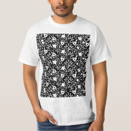 Camiseta Patrón bello negro