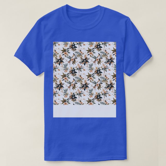 Camiseta Patrón bohemio sin foco Boho Hippie Flor gitana (Diseño del anverso)