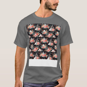 Camiseta Patrón bohemio sin foco Boho Hippie Flor gitana