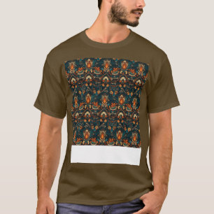 Camiseta Patrón boho sin foco Flor gitana hippie bohemia