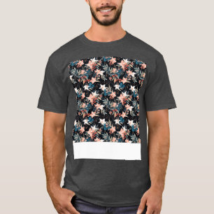 Camiseta Patrón boho sin foco Flor gitana hippie bohemia