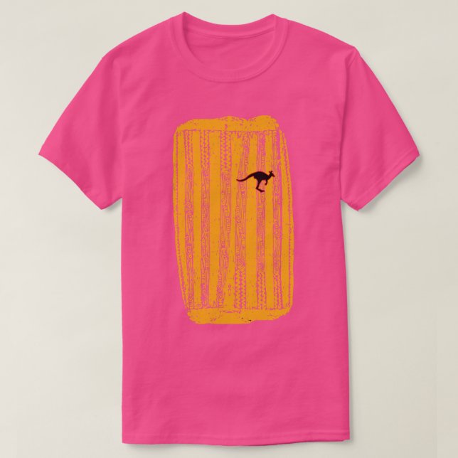 Camiseta Patrón canguro de tambor aborigen de Australia (Diseño del anverso)
