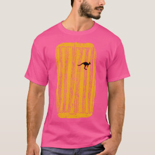 Camiseta Patrón canguro de tambor aborigen de Australia