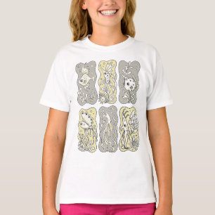 Camiseta Patrón caprichoso de vida marina