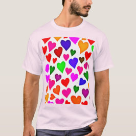 Camiseta Patrón cardíaco multicolor vibrante