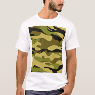 Camiseta Patrón clásico de camuflaje de bosque para hombre