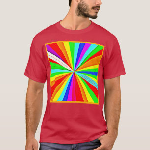 Camiseta Patrón colorido de los Hues vibrantes que cautivan