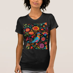 Camiseta Patrón colorido mexicano