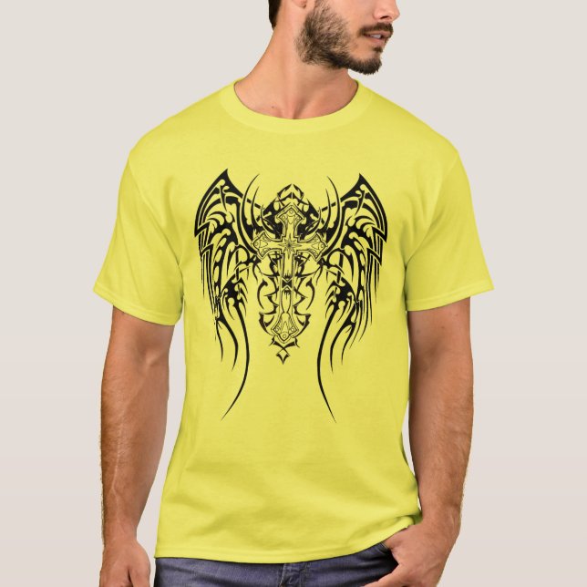 Camiseta Patrón cruzado de Angel Wings (Anverso)