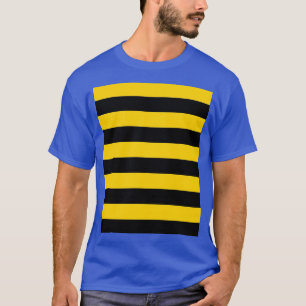 Camiseta Patrón de abejas rayas negras y amarillas Gráfico