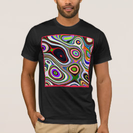 Camiseta Patrón de abstracción colorido y vivo