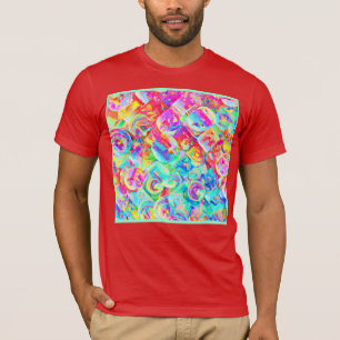 Camiseta Patrón de abstracción colorido y vivo