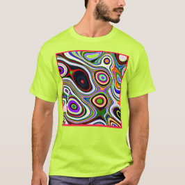 Camiseta Patrón de abstracción colorido y vivo
