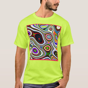 Camiseta Patrón de abstracción colorido y vivo