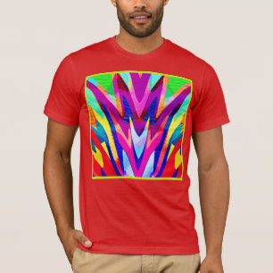 Camiseta Patrón de abstracción de color de ráfaga