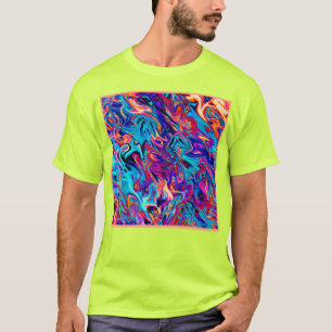 Camiseta Patrón de abstracciones geométricas coloridas