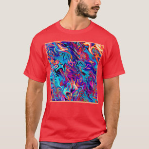 Camiseta Patrón de abstracciones geométricas coloridas