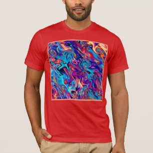 Camiseta Patrón de abstracciones geométricas coloridas