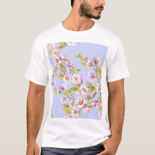 Camiseta Patrón de acuarela de cerezo de Apple