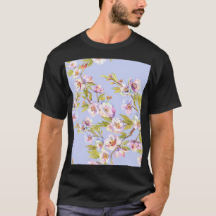 Camiseta Patrón de acuarela de cerezo de Apple