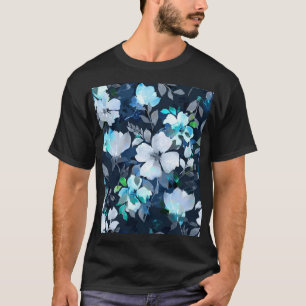 Camiseta Patrón de acuarela de la elegancia floral