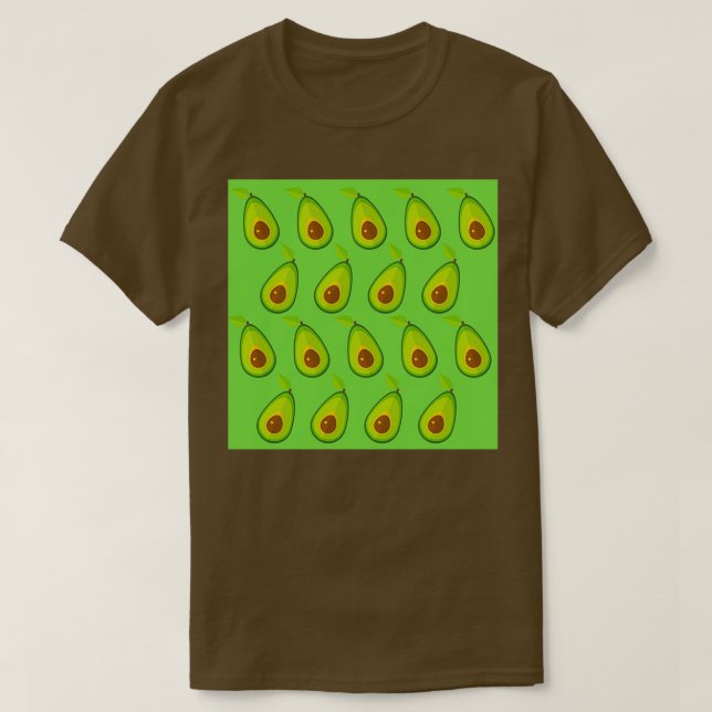Camiseta Patrón de aguacate 26 (Diseño del anverso)