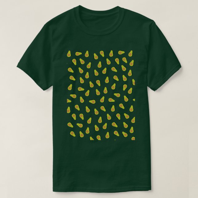 Camiseta Patrón de aguacate 34 (Diseño del anverso)