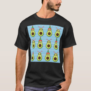 Camiseta Patrón de aguacate de Navidades pequeños