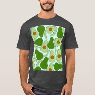 Camiseta Patrón de aguacate en verde