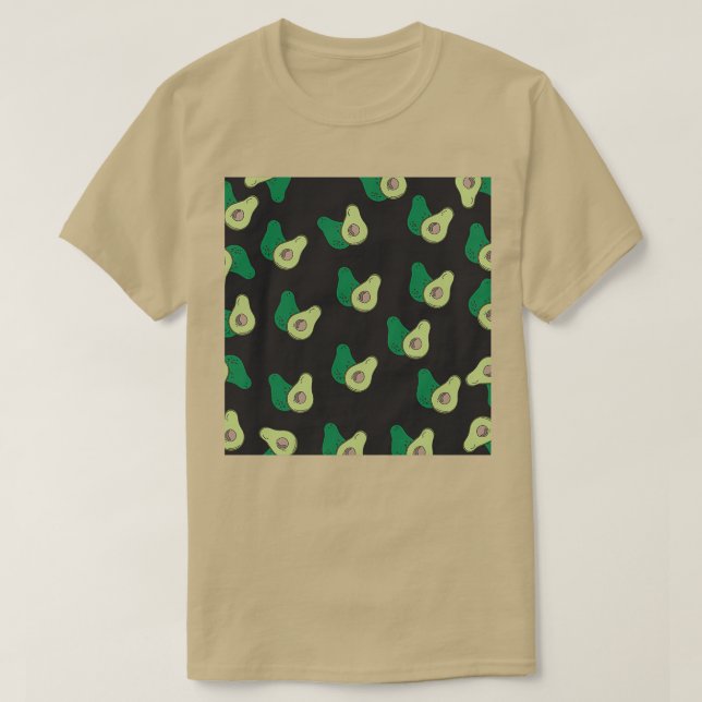 Camiseta Patrón de aguacates (Diseño del anverso)