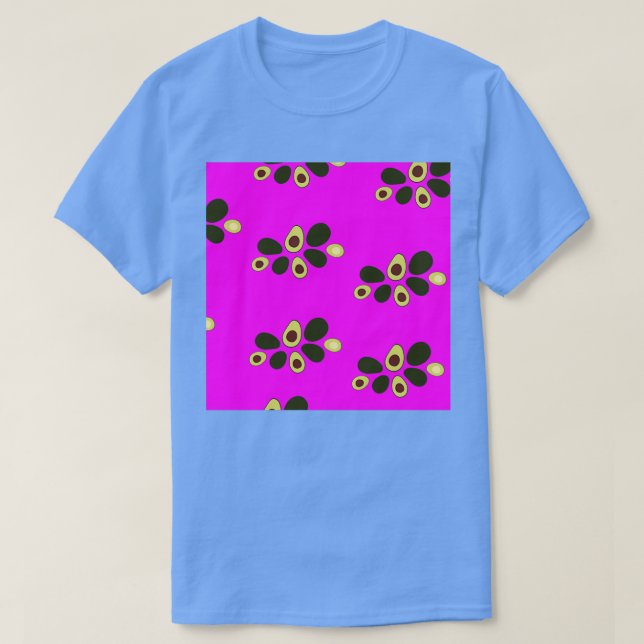 Camiseta Patrón de aguacates agrupados con la parte posteri (Diseño del anverso)