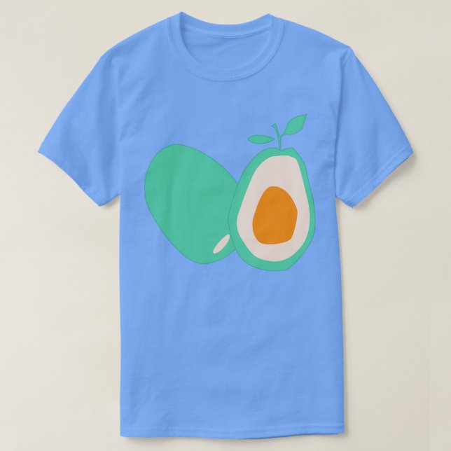 Camiseta Patrón de aguacates e impresión (Diseño del anverso)