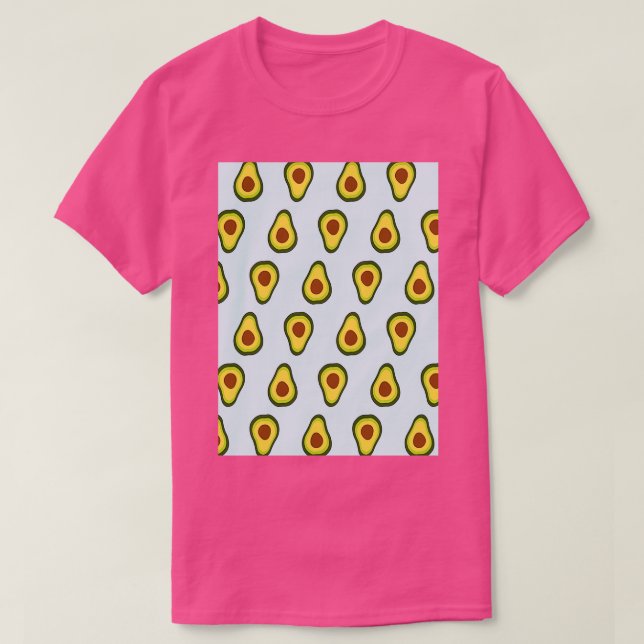 Camiseta Patrón de aguacates sin fisuras (Diseño del anverso)