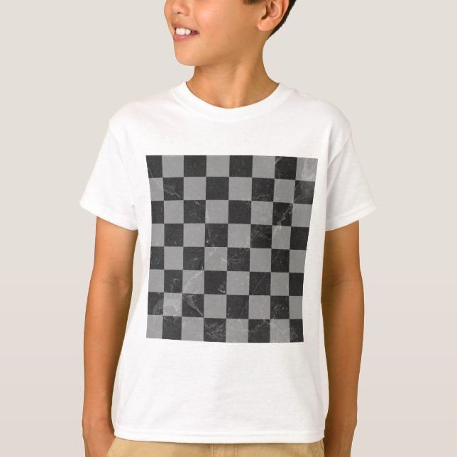 Camiseta Patrón de ajedrez (Anverso)