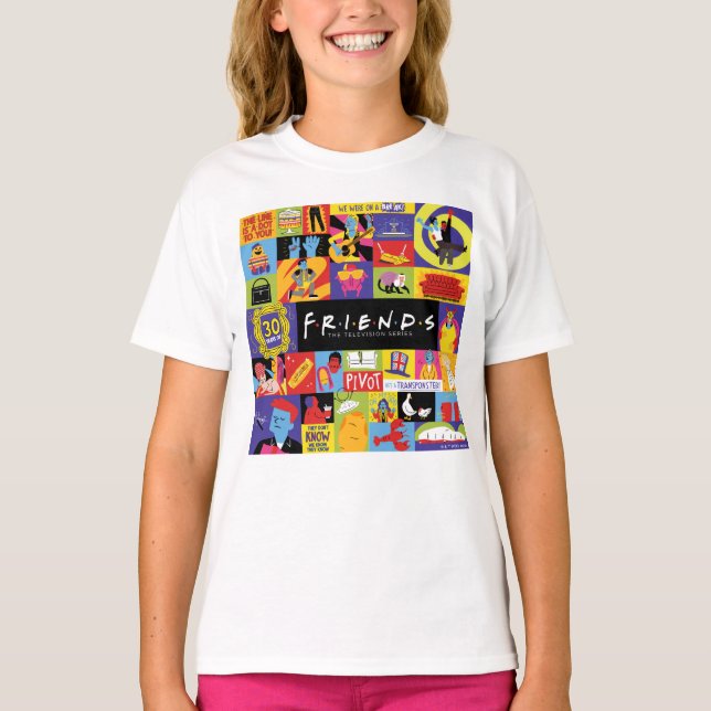 Camiseta Patrón de amigos icónicos™ (Anverso)