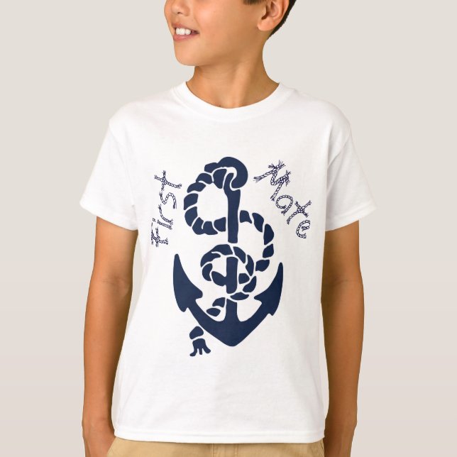 Camiseta Patrón de anclaje de la Marina Náutica (Anverso)