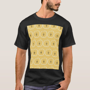 Camiseta Patrón de Apple Vintage: Diseño de fondo de escrit