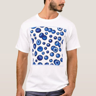 Camiseta Patrón de arándano fresco