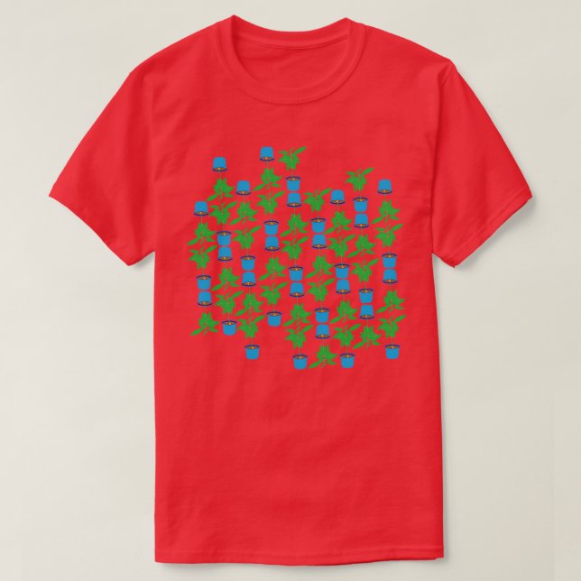 Camiseta Patrón de árbol de aguacates divertidos (Diseño del anverso)