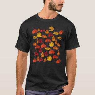 Camiseta Patrón de árboles de caída vintage