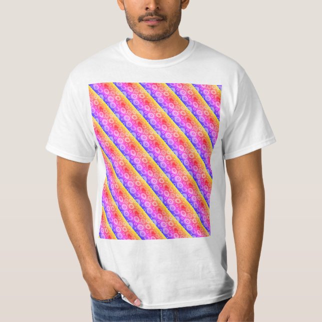 Camiseta Patrón de arco iris (Anverso)