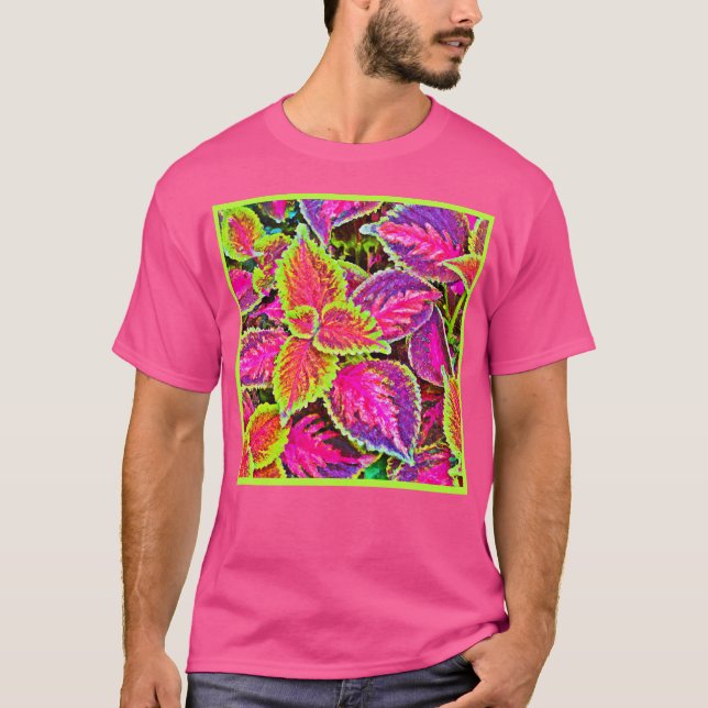 Camiseta Patrón de armonía Vivid ChromaLeaf (Anverso)