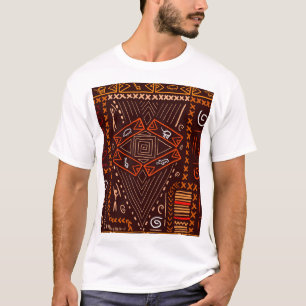 Camiseta Patrón de arte aborigen africano sin problemas