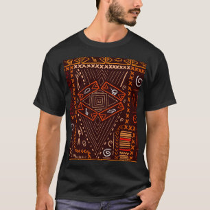 Camiseta Patrón de arte aborigen africano sin problemas