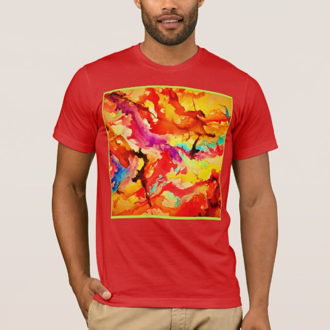 Camiseta Patrón de arte abstracto (Anverso)