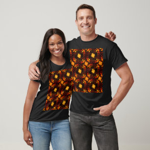 Camiseta Patrón de Arte Abstracto Elegante Boho Moderno Dor