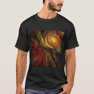 Camiseta Patrón de Arte Abstracto Floral Moderno de Flor So