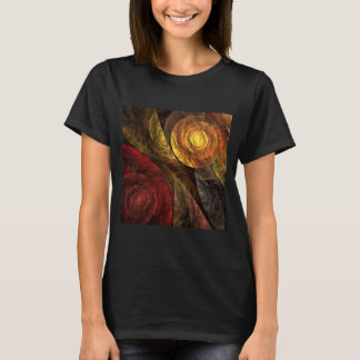 Camiseta Patrón de Arte Abstracto Floral Moderno de Flor So