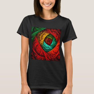 Camiseta Patrón de arte colorido artístico moderno abstract