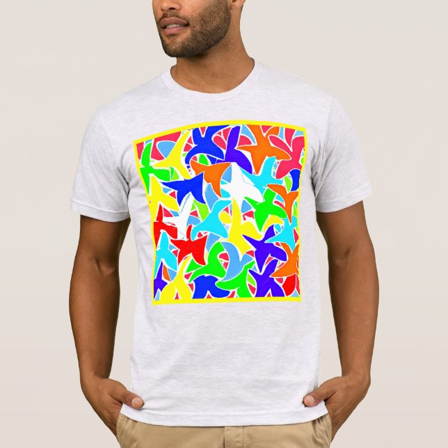 Camiseta Patrón de Arte Cromático (Anverso)